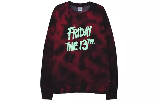 X Пятница 13-е Boyfriend Pullover Crew Sweatshirt Красный Vans