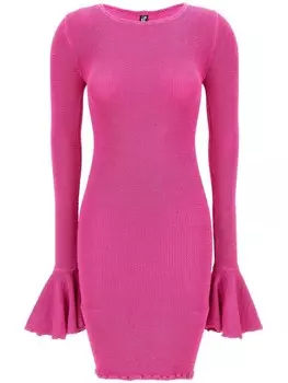 X Reina Olga жатое мини-платье ROTATE BIRGER CHRISTENSEN, розовый