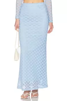 X revolve Adoni юбка-макси с завышенной талией Bardot, cornflower