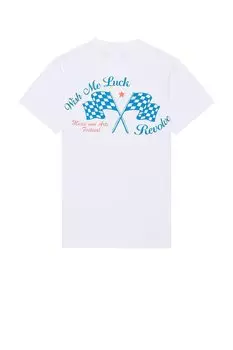 X revolve футболка первого выбора Wish Me Luck, white multi