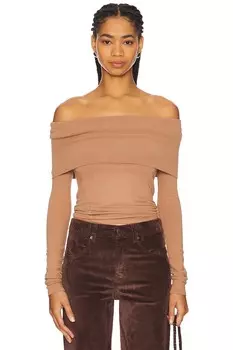 X-Revolve ирис многослойный топ Free People, коричневый