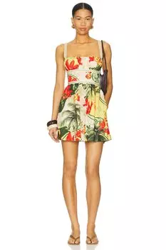 X revolve логан мини-платье Agua Bendita, green multi