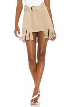 X revolve paris texas пышная юбка Understated Leather, цвет dust