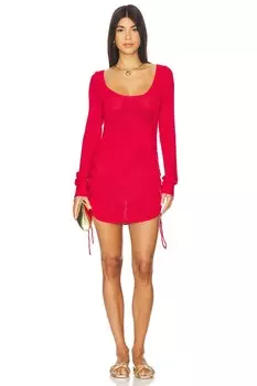 X revolve повернуть время вспять мини-платье Sndys, красный