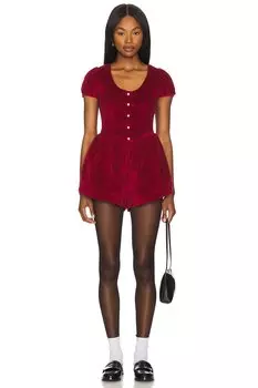 X revolve серебряные колокольчики комбинезон Free People, цвет cherry