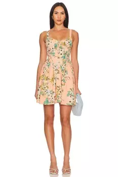 X revolve весеннее мини-платье Agua Bendita, shan floral