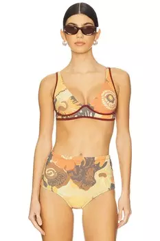 X revolve x free-est напечатанный топ tonya Free People, цвет bossa nova