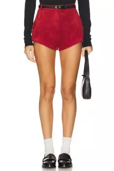 X revolve замшевые шорты kelso Amanda Uprichard, red