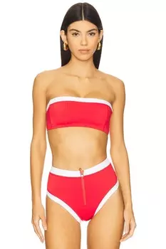 X revolve зое верх бикини Gigi C, red & white