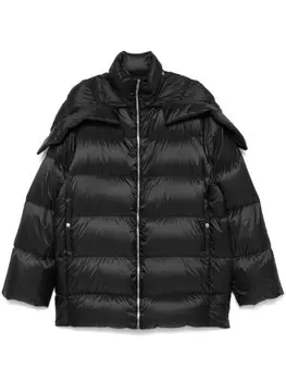 X Rick Owens Cyclopic пальто Moncler + Rick Owens, черный