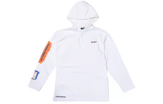 X Rokit Мужская толстовка с капюшоном белая Converse, белый