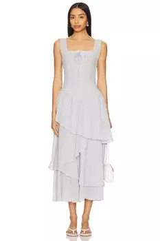 X Самое свободное в моих снах миди-платье Free People, pearl blue