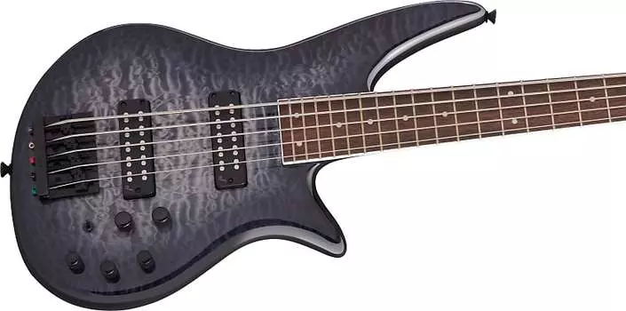 X Series Spectra Bass SBXQ V, лавровый гриф, прозрачный черный взрыв Jackson 2919924585