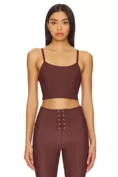X шантель пейдж-маллиган топ-бюстгальтер мелроуз Strut-This, коричневый