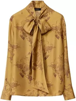 X шелковая рубашка Benni Bosetto Fabiana Filippi, желтый
