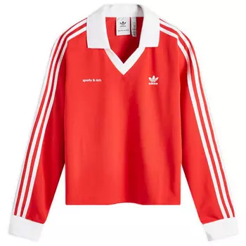 X спортивная и роскошная футболка с длинным рукавом Adidas, белый