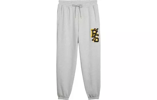 X STAPLE Cobrand повседневные брюки мужские светло-серые меланжевые Puma, серый