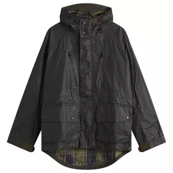 X to ki to kaigan вощеная куртка Barbour, цвет sage