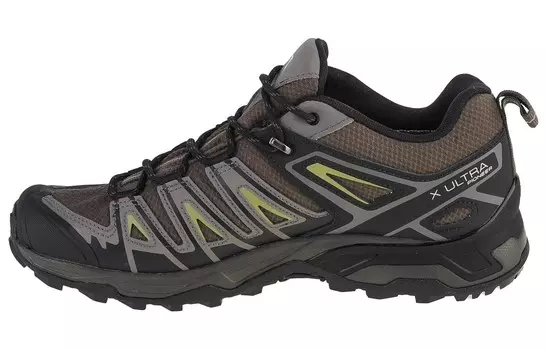 X Ultra Pioneer Кроссовки для походов и треккинга мужские с низким верхом черного/белого цвета Salomon