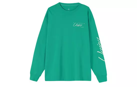 X Union MJ L/S тройник Азиатские размеры Jordan, зеленый
