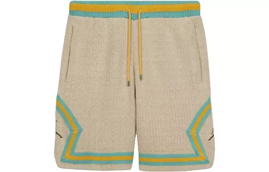 X UNION X Bephies Beauty Supply Diamond Shorts Asia Sizing Baroque Brown/Washed Teal Jordan, хаки