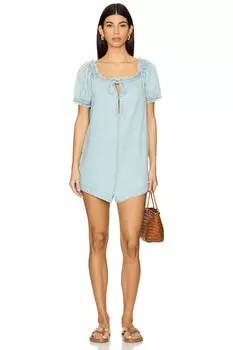 X we the free дейзи деним ромпер бэби-долл от Free People, august blue
