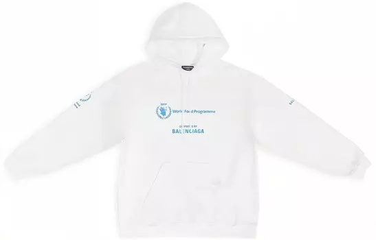 X WFP Толстовка мужская белая Balenciaga, белый