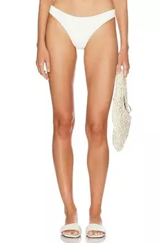 X вращать рейчел сборчатый бикини низ Solid & Striped, белый