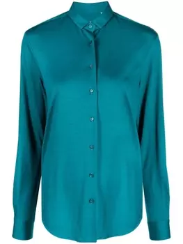 Xacus рубашка из необработанной шерсти, синий