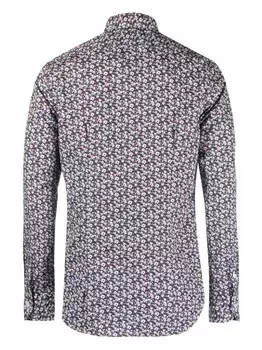 Xacus рубашка с цветочным принтом, красный