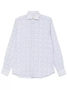 Xacus рубашка с принтом, синий