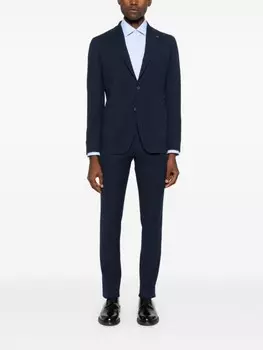 Xacus рубашка с раскладывающимся воротником, синий