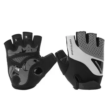 Xianluozi Велосипедные перчатки Противоскользящие перчатки Велосипедное снаряжение Мужские и женские размеры XL Серые