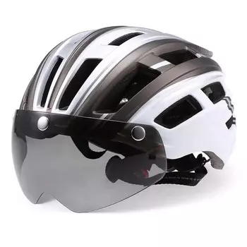 Xianluozi (xianluozi) велосипедный спортивный защитный шлем велосипедный шлем уличный дорожный шлем для езды на горном велосипеде-белый титан