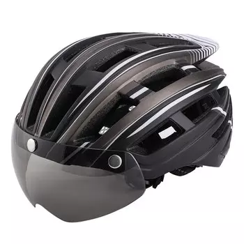 Xianluozi (xianluozi) велосипедный спортивный защитный шлем велосипедный шлем открытый дорожный шлем для езды на горном велосипеде - черный титановый белый