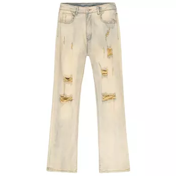 XINYINSU Джинсы унисекс Желтая Грязь