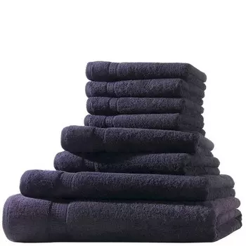 XL SET Frottier Набор полотенец Hometex Premium Textilesset 8 tlg., 30x1x150 см, черный