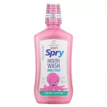 Xlear Детское средство для полоскания полости рта поддерживает зубную эмаль не содержит алкоголь со вкусом жевательной резинки 16 жид.унц. (473 мл.)