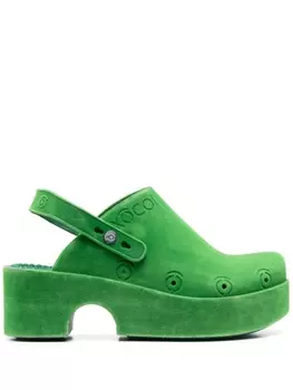 Xocoi слиперы с тисненым логотипом, зеленый