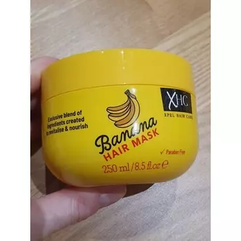 Xpel Hair Care Банановая маска для волос. Дерматологически протестировано. Не содержит парабенов., Xhc