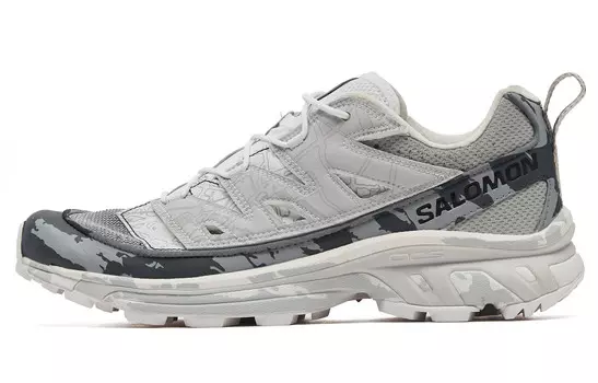 XT-6 Кроссовки для походов унисекс с низким верхом серебристо-серые Salomon