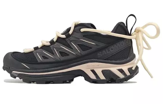 XT-6 Кроссовки унисекс с низким верхом, цвет черный/бежевый Salomon