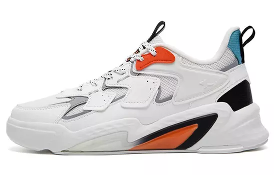 XTEP Fengxing 2.0 Lifestyle Shoes Men Low-top Sail White / Black / Green Wood Gray