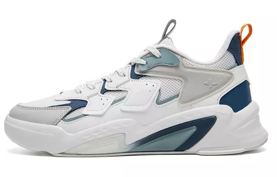 XTEP Fengxing 2.0 Lifestyle Shoes Men Low-top Sail White / Light Hemp Gray / Steel Blue