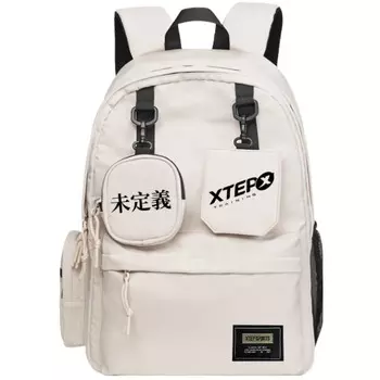 XTEP Нейлоновый рюкзак-туба унисекс белый/черный