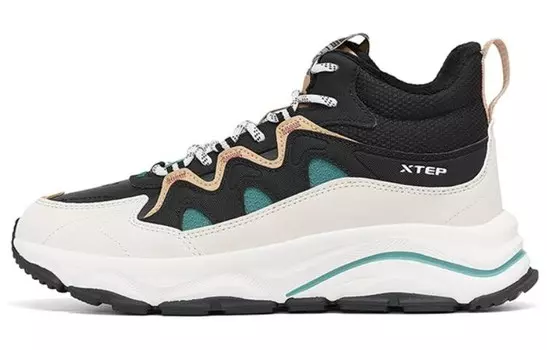 XTEP Red Cliff Cotton Lifestyle Shoes Men Mid-top Black/White/Gray