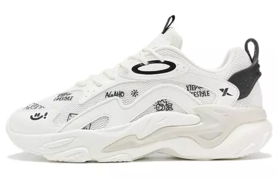 XTEP Red Flame TD Lifestyle Shoes Men Low-top White/black