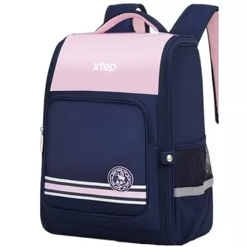 XTEP Рюкзак из искусственной кожи, женский, розовый, темно-синий