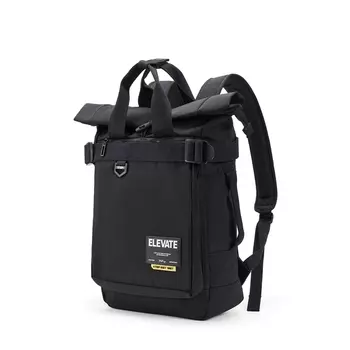 XTEP Тканевый рюкзак, стандартный, унисекс, черный/светло-хаки/светло-коричневый