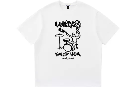 Xu Tailang Футболка унисекс ALang Studio, Комплект из двух штук (белый + абрикосовый)